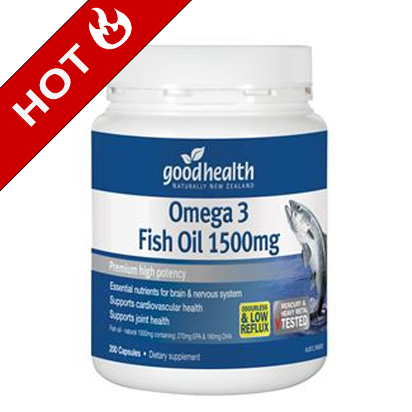 Buy Good Health Omega 3 Fish Oil 1500mg Online - 400 Caps