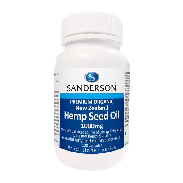 Sanderson Premium Organic NZ Hemp Seed Oil