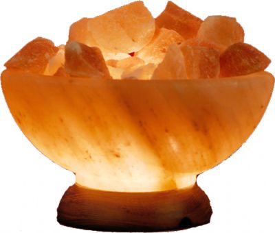 Mt Meru Salt Lamp Bowl of Fire 6 inch diameter