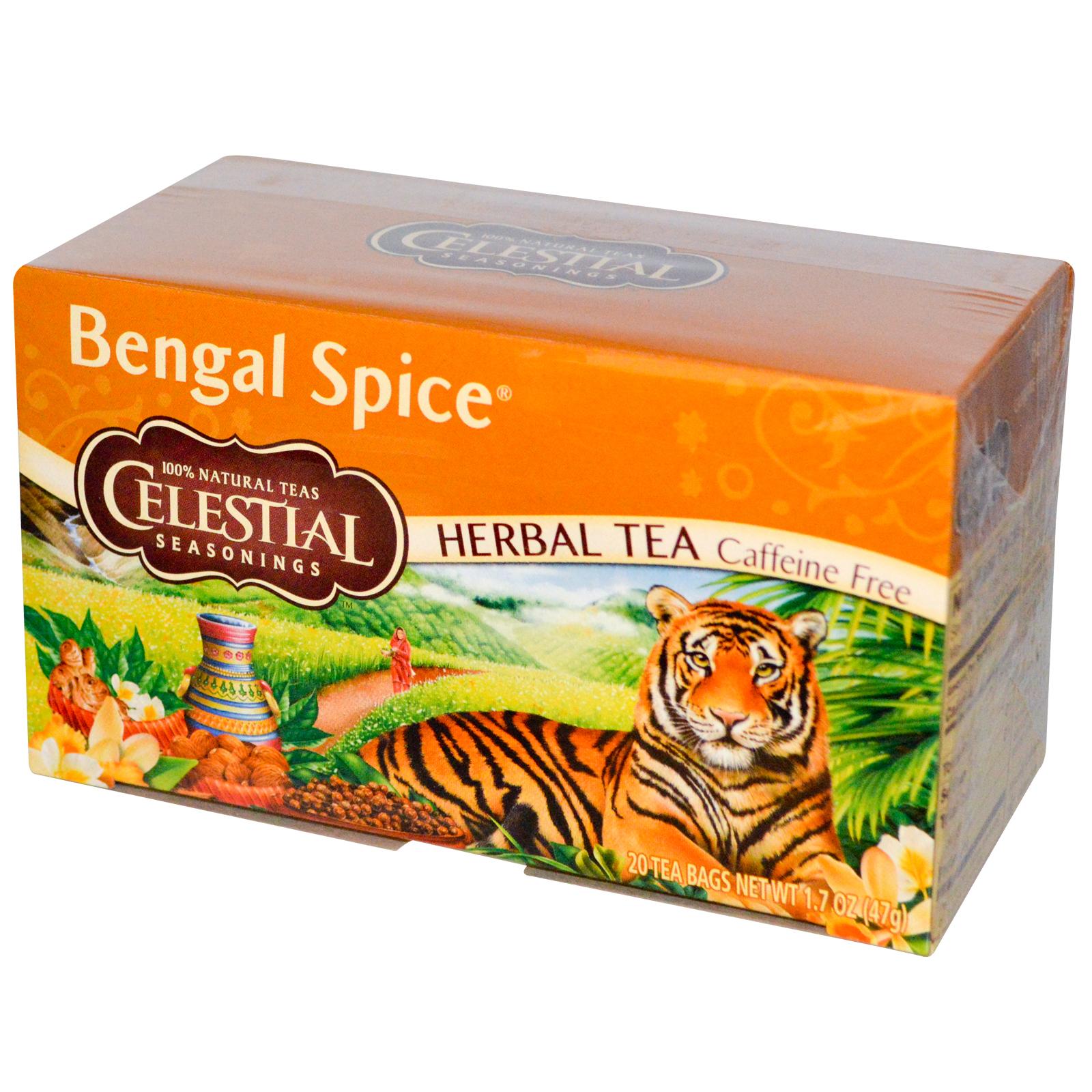 Celestial Seasonings Herbal Tea Bengal Spice Caffeine Free