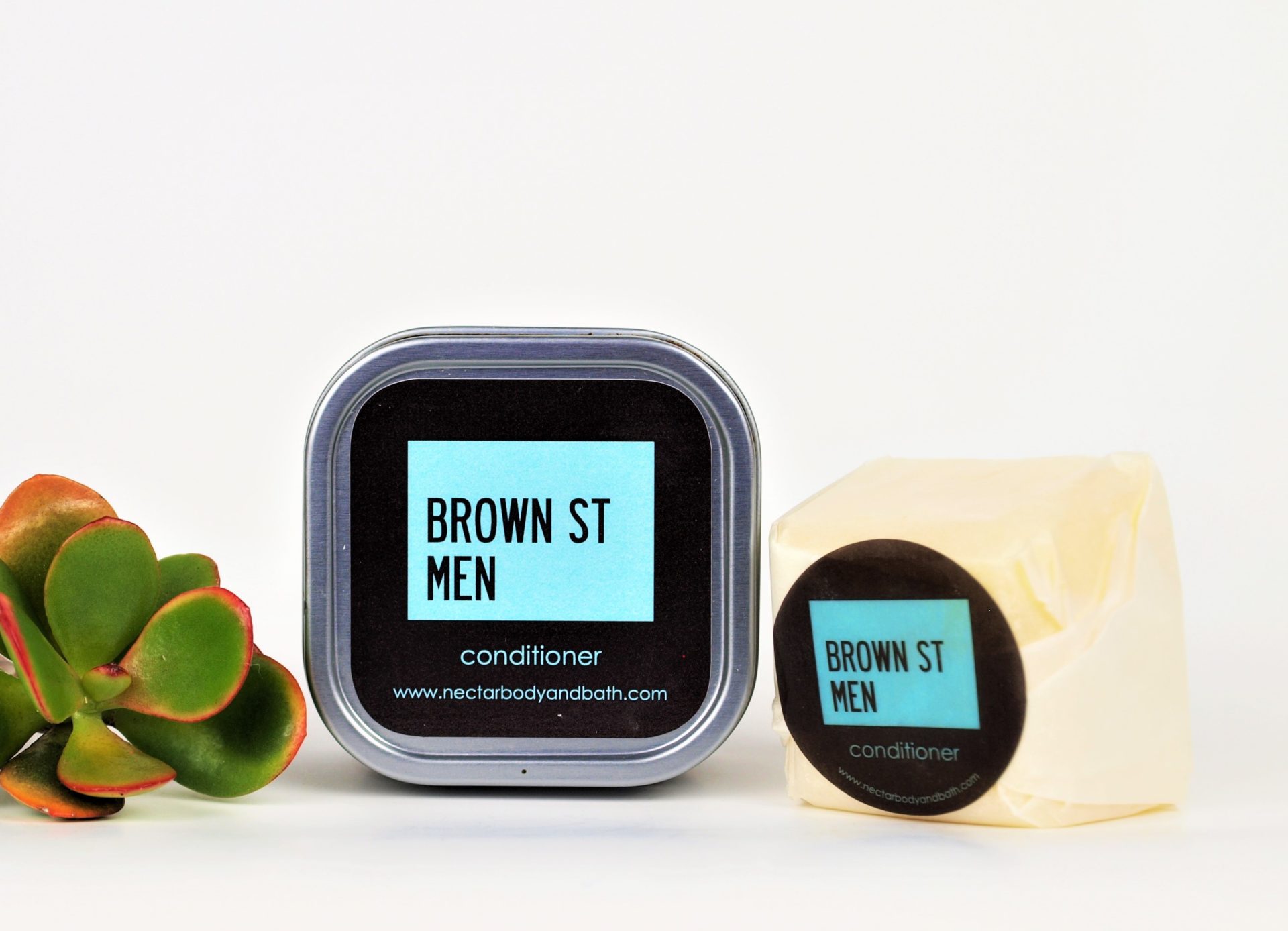 Nectar Brown St Men Conditioner Bar Tin