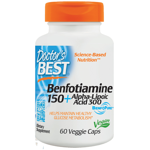 Doctor\'s Best - Benfotiamine 150+ Alpha-Lipoic Acid 300