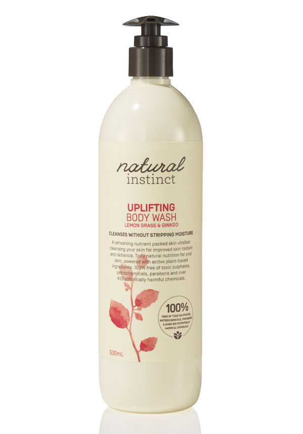 Natural Instinct Uplifting Body Wash - Lemongrass & Ginkgo