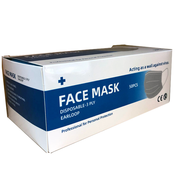 FACE MASKS - Surgical 3 ply Ear Loop Face Masks for Personal Protection