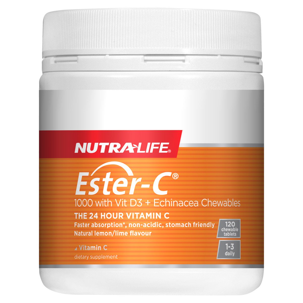 Nutra-Life Ester C 1000mg with Vitamin D3 + Echinacea Chewables