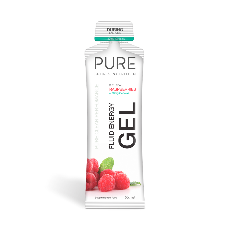 PURE Fluid Energy Gel - Raspberry Caffeine
