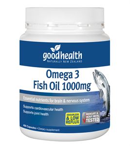 Buy Good Health Omega-3 Fish Oil 1000mg Online - 150 caps and 400 Cap