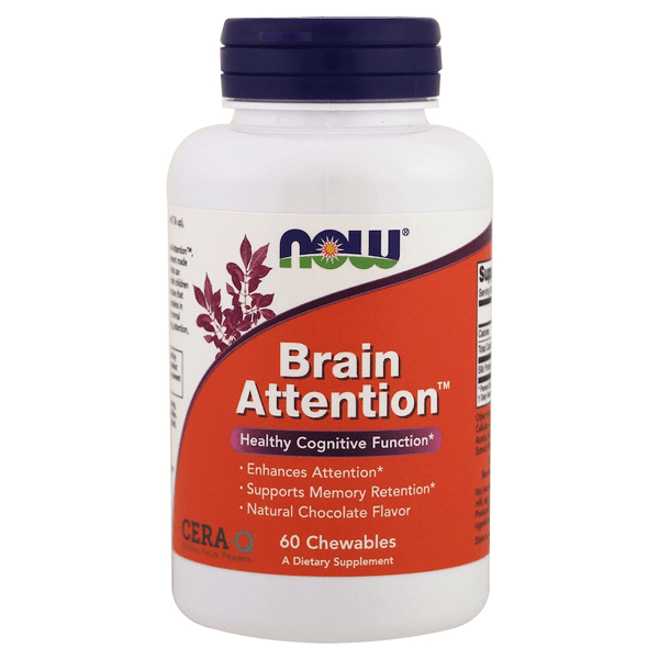 NOW Brain Attention - Natural Chocolate Flavour