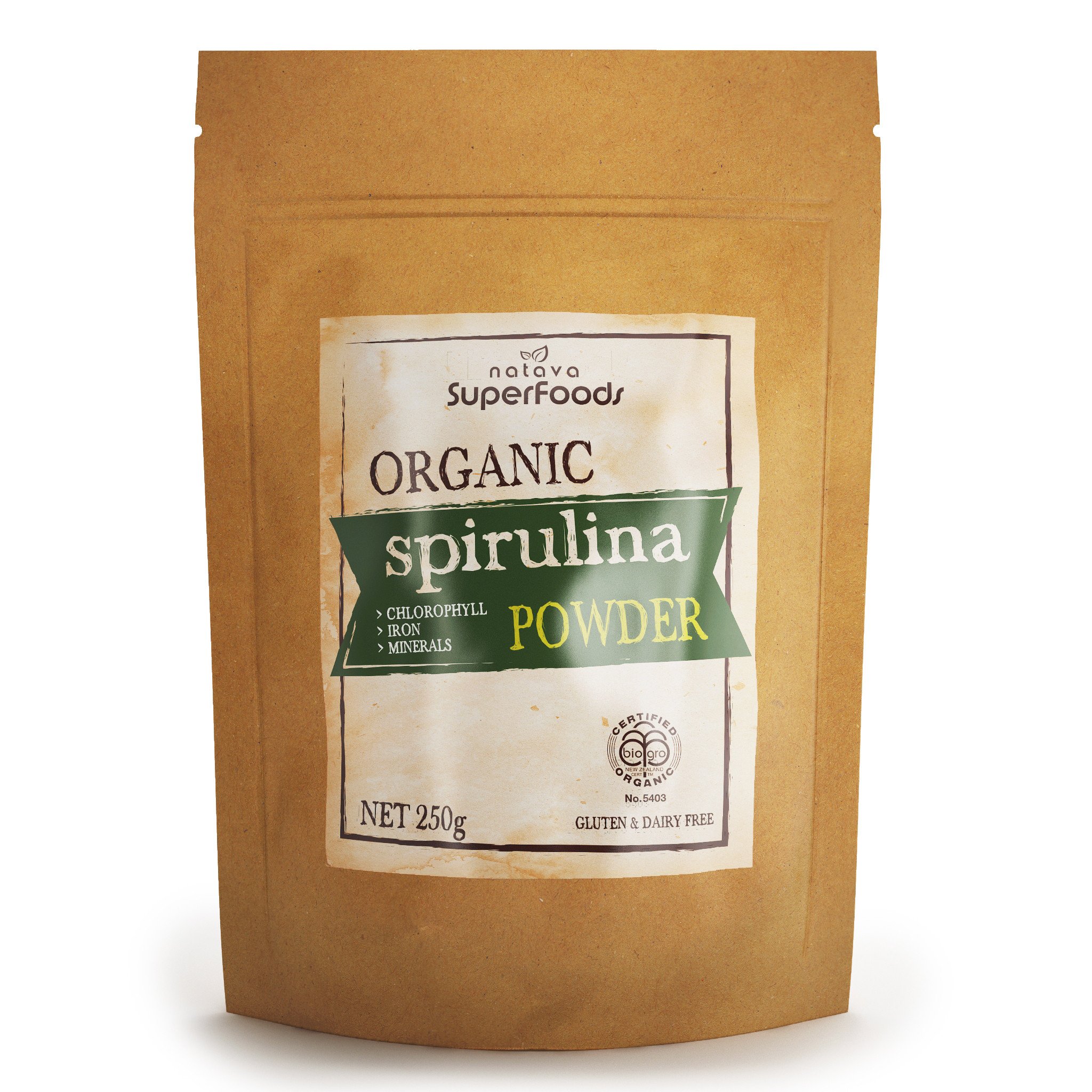 Natava Superfoods - Organic Spirulina Powder 