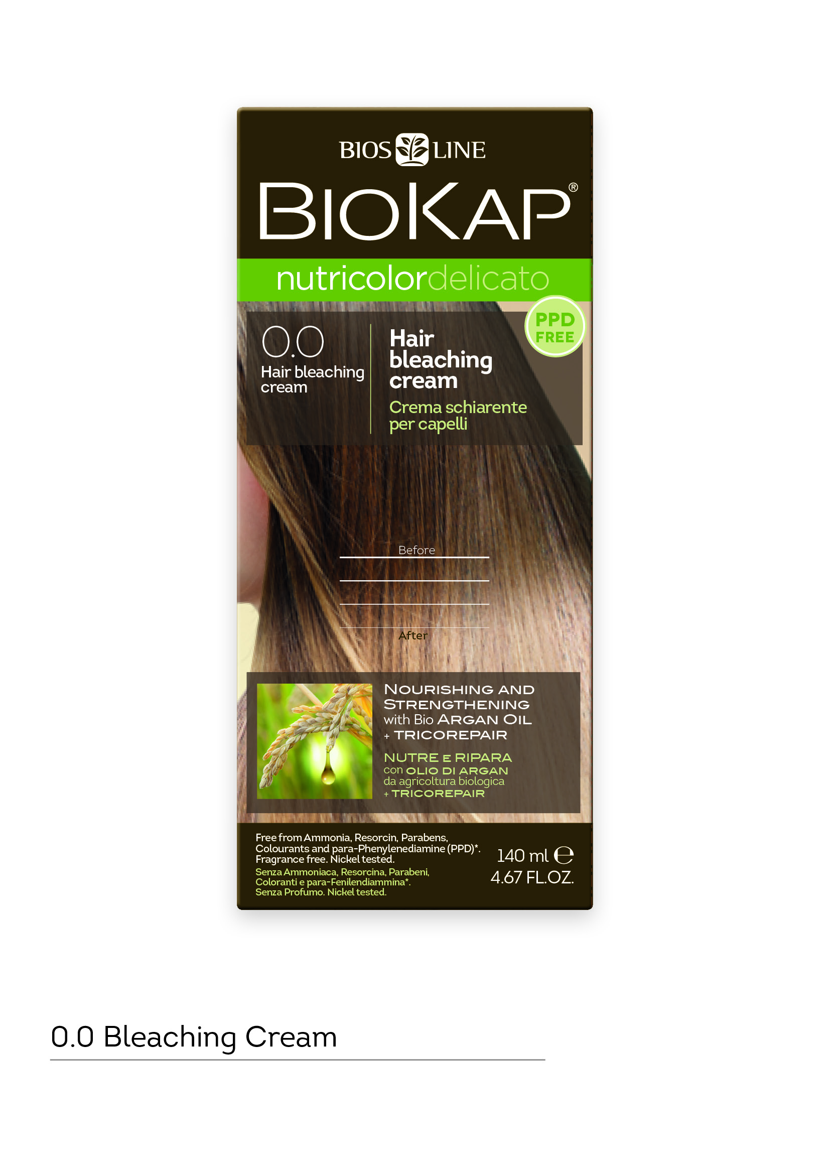 BioKap Nutricolor Delicato Hair Bleaching Cream 140ml - 0.0