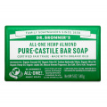 Dr Bronner's Magic Bar Soap - All-One Hemp Pure Castile Soap - Almond
