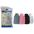 MNH Hot Water Bottle with Sparkles Knitted Cover